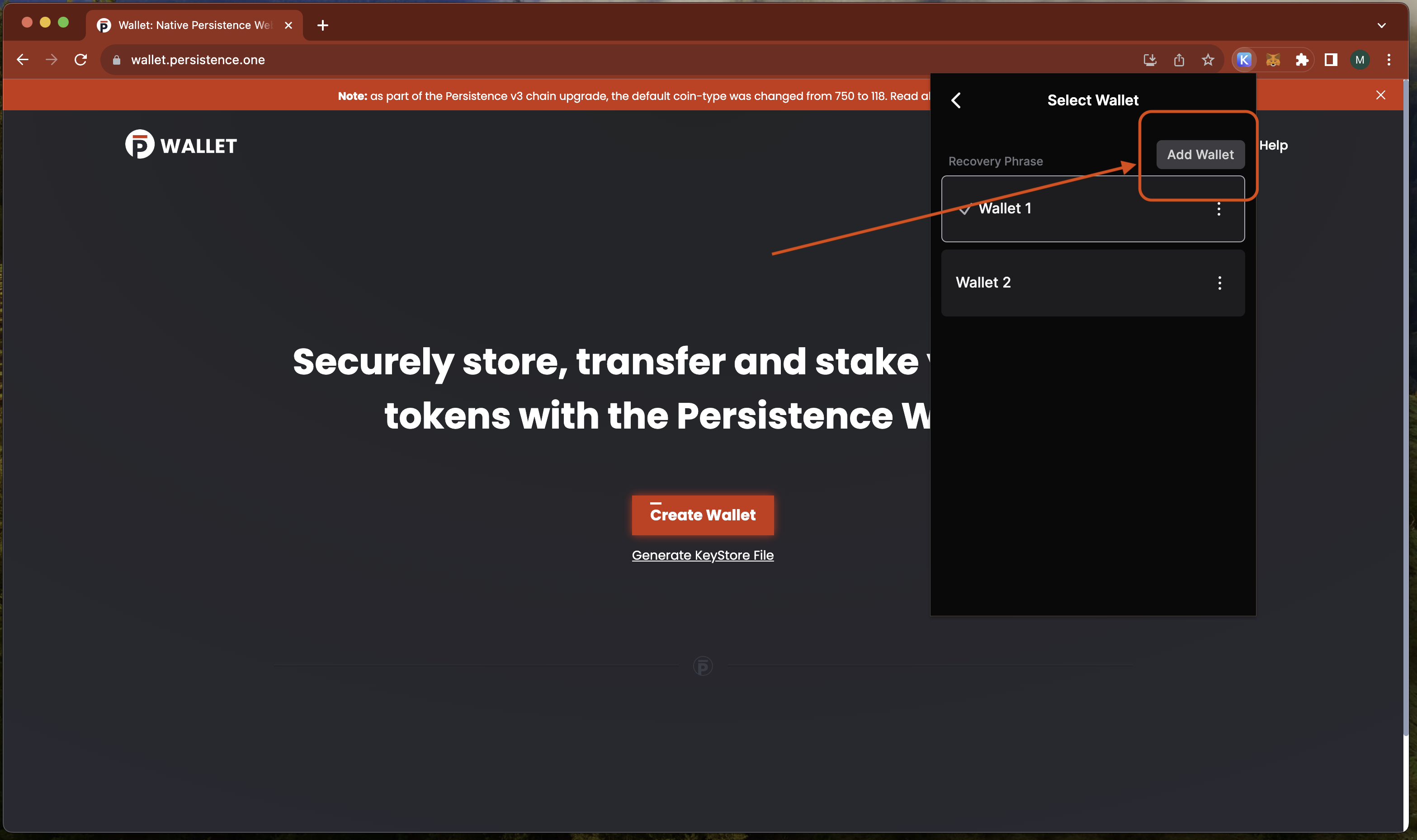 Ledger Hardware Wallet | Persistence Docs